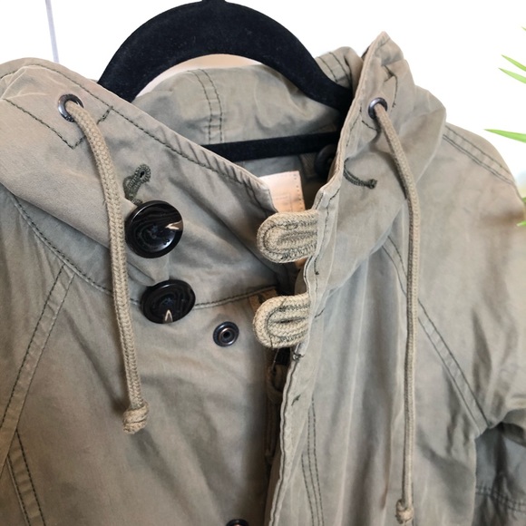 ✨TNA✨XXS Khaki Green Military Jacket - Picture 6 of 9